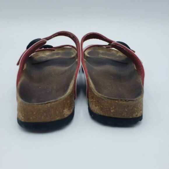Papillio by Birkenstock Sydney Batik Sandals 41 Womens Slip‎ On Leather Pink - Picture 4 of 9